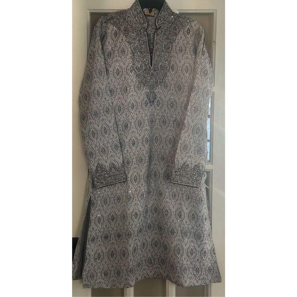 Manyavar sequin embellished wedding kurta size m38